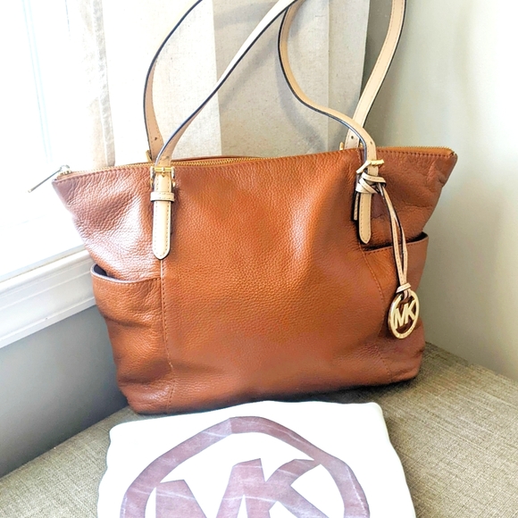 Michael Kors Handbags - Michael Kors brown leather tote bag